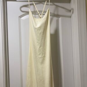 WeWoreWhat Yellow Maxi Slip Dress for Night Out